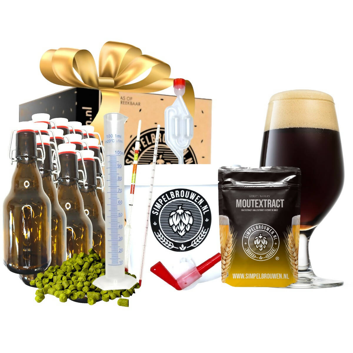 Thuisbrouwpakket Cadeaubox Stout